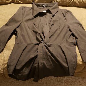 L. N. V. Black Blouse Size XL
